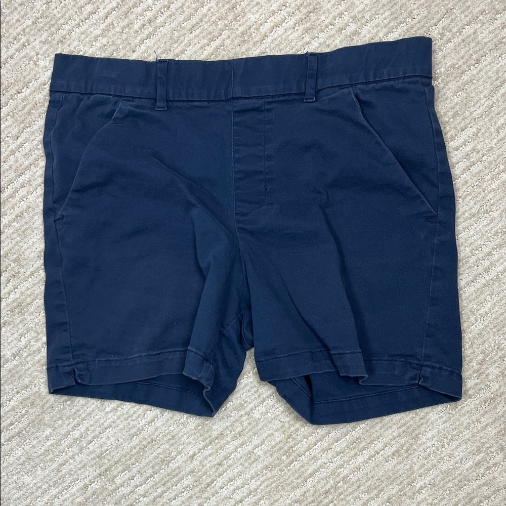 Jag Jeans Women’s Size 12 Navy Blue Chino Shorts Flat Front